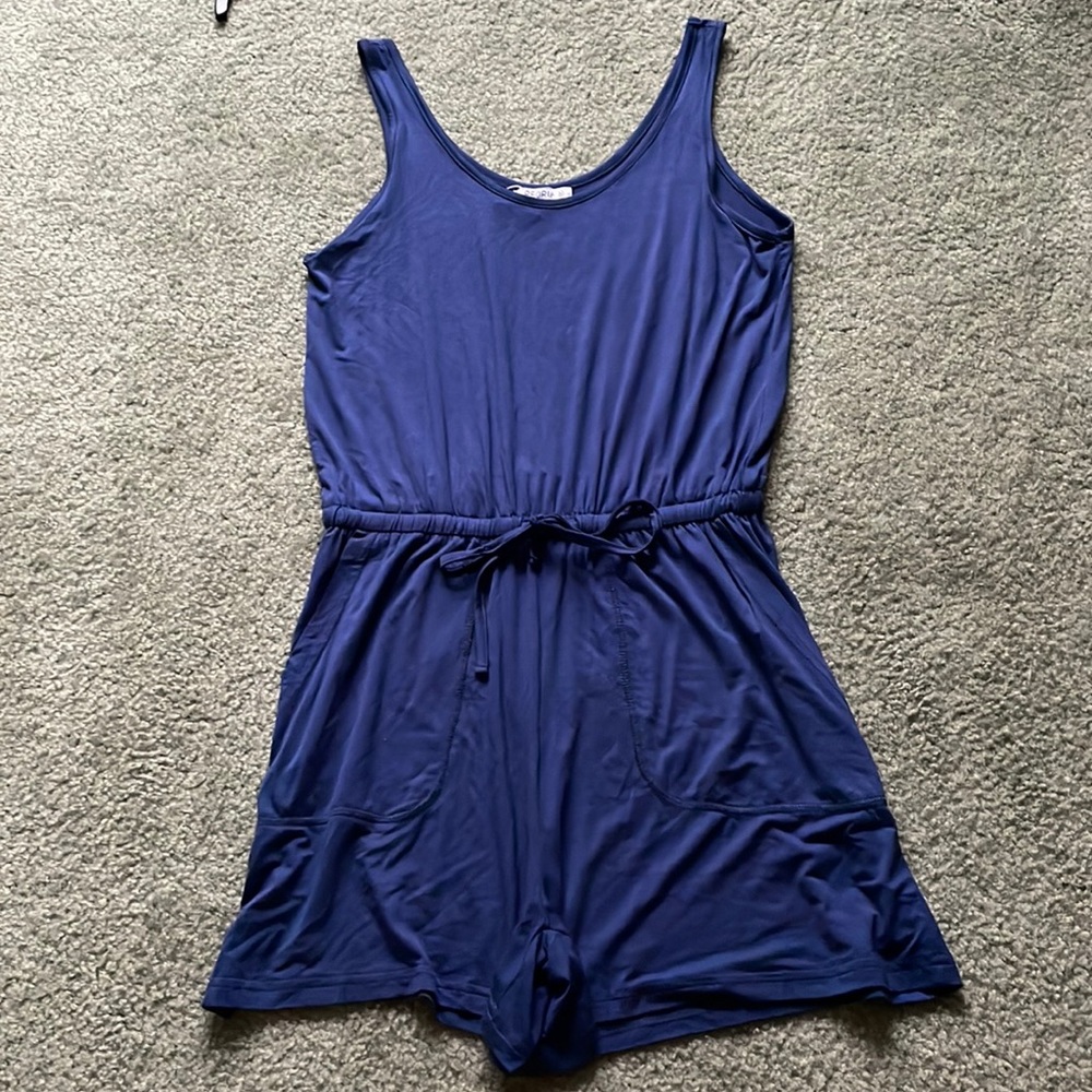 Navy Blue Super Soft Romper
